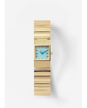 Breda Groove Metal Bracelet Watch - Metallic