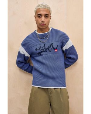 Quiksilver Uo Exclusive Vintage Blue Knit Jumper