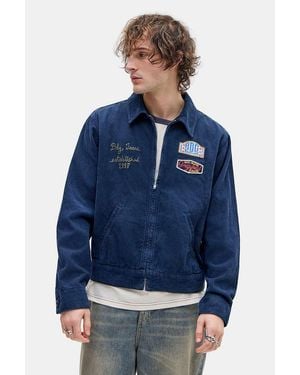 BDG Navy Corduroy Mechanic Jacket - Blue