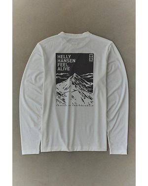 Helly Hansen Skog Graphic Long Sleeve Tee - Gray