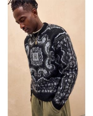 BDG Black Bandana Brushed Knit Jumper
