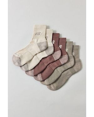 New Balance Active Quarter Socks 3-Pack - Multicolor