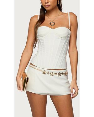 Edikted Alixa Micro Skort - White