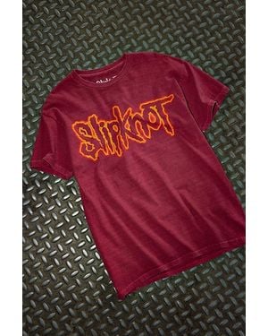Urban Outfitters Slipknot Don'T Ever Judge Me Graphic Tee - Red