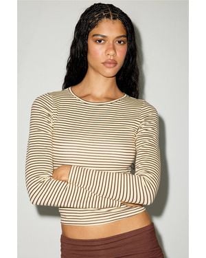 Out From Under Bec Crew Neck Long Sleeve Tee - Yellow