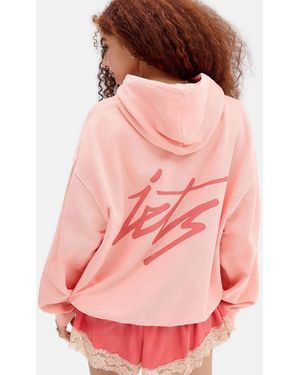 iets frans... Script Logo Hoodie - Pink