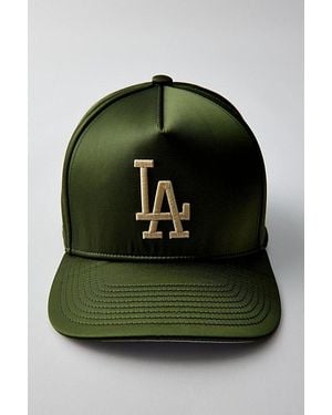 Mitchell & Ness Mlb Los Angeles Dodgers Satin Snapback Hat - Green