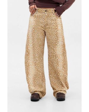 Lioness Bambi Print Jeans - Natural