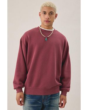 Standard Cloth Relaxed Crew Neck Sweatshirt - Red