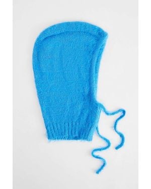 Urban Outfitters Uo Clover Fluffy Knit Hood - Blue