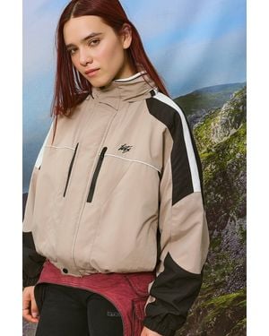 iets frans... Theo Panelled Windbreaker Jacket - Natural