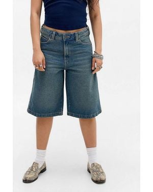 Dickies Khaki Tint Denim Shorts - Blue
