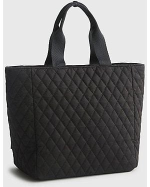 Vera Bradley Quilted Cotton Lunch Tote Bag - Black