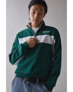 Standard Cloth Jump Shot Quarter-Zip Sweatshirt - Green