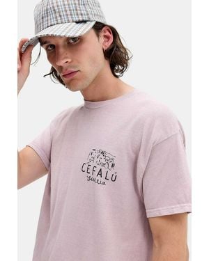 Urban Outfitters Uo Purple Cefalu T-shirt - Pink