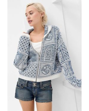 BDG Celestial Tile Festival Hoodie Xs At Urban Outfitters - Grey