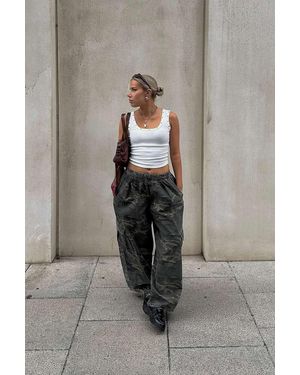 BDG Bobbi Camo Cocoon Trousers - Grey