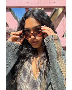 Urban Outfitters Uo Madrid Sunglasses - Brown