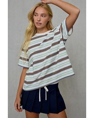 BDG Boxy Short Sleeve Spill The Tee - Gray