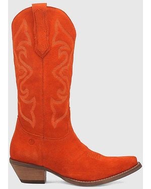 Dingo Out West Leather Boot - Orange