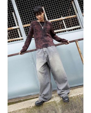 Jaded London Brown Tiger Brushed Knit Jumper - Black