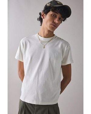 BDG Bonfire Cropped Cotton Tee - White