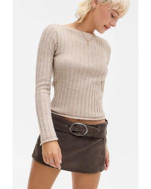 BDG Missy Corduroy Skort - Natural