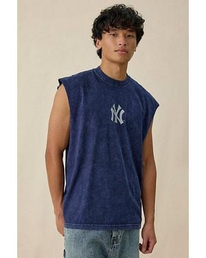 Mitchell & Ness Mlb Team Logo Training Muscle Tee - Blue
