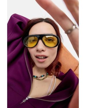 Urban Outfitters Uo Toronto Aviator Sunglasses - Purple
