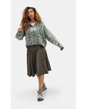 Urban Outfitters Uo Bandana Brushed Hoodie - Green