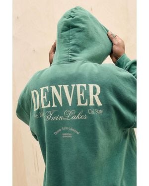 Urban Outfitters Uo Green Denver Hoodie