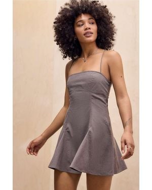 Silence + Noise Silence + Noise Jordan Strappy Backless Mini Dress - Grey