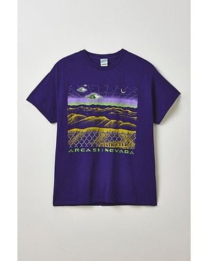 Urban Outfitters Area 51 Graphic Tee - Blue