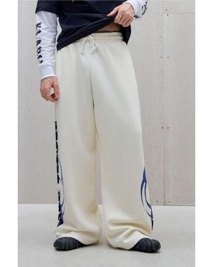 Ed Hardy Uo Exclusive Ecru Appliqué Joggers - Black