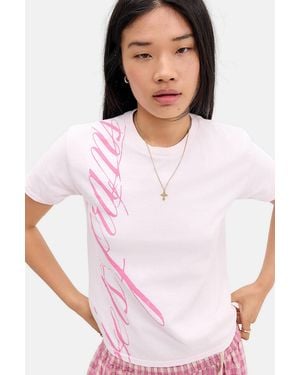 iets frans... ... Script Relaxed T-shirt - White