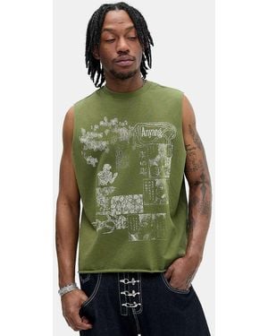 Urban Outfitters Uo Green Anyang Tank Top