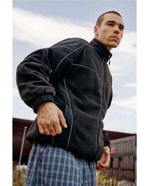 iets frans... Black Atlas Reversible Fleece Jacket