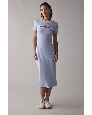PUMA Closet Ess Cut-Out Midi Dress - Blue
