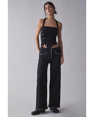 FANG NYC Uo Exclusive Wide Leg Jean - Blue