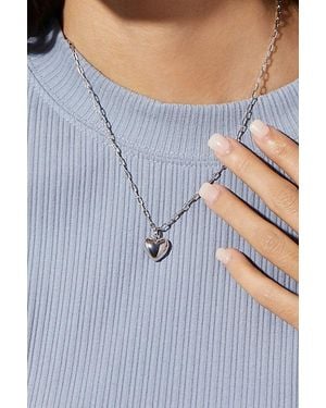 Ana Luisa Lev Puffed Heart Necklace - Blue