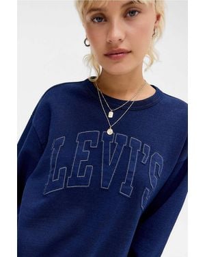 Levi's Indigo Heritage Crew Sweatshirt - Blue