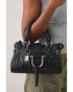 BDG Mini Karlie Lock Crossbody Bag - Black
