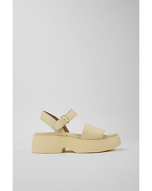 Camper Tasha Leather Sandals - Yellow