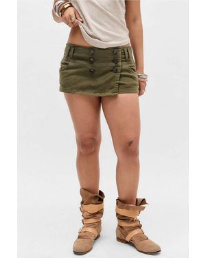 BDG Melina Soft Military Skort - Green