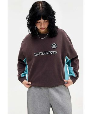 iets frans... Harri Graphic Football Sweatshirt - Brown