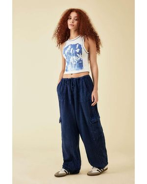 BDG Cody Cocoon Cargo Trousers - Blue