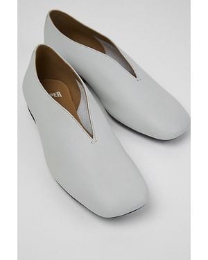 Camper Casi Myra Leather Ballet Flat - Gray