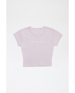Urban Outfitters Ariana Grande Uo Exclusive Thank U, Next Graphic Baby Tee - Purple