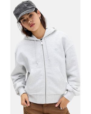 Carhartt Grey Casey Hooded Jacket - White