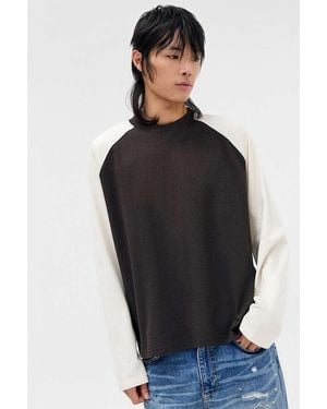 BDG Black & White Raglan T-shirt